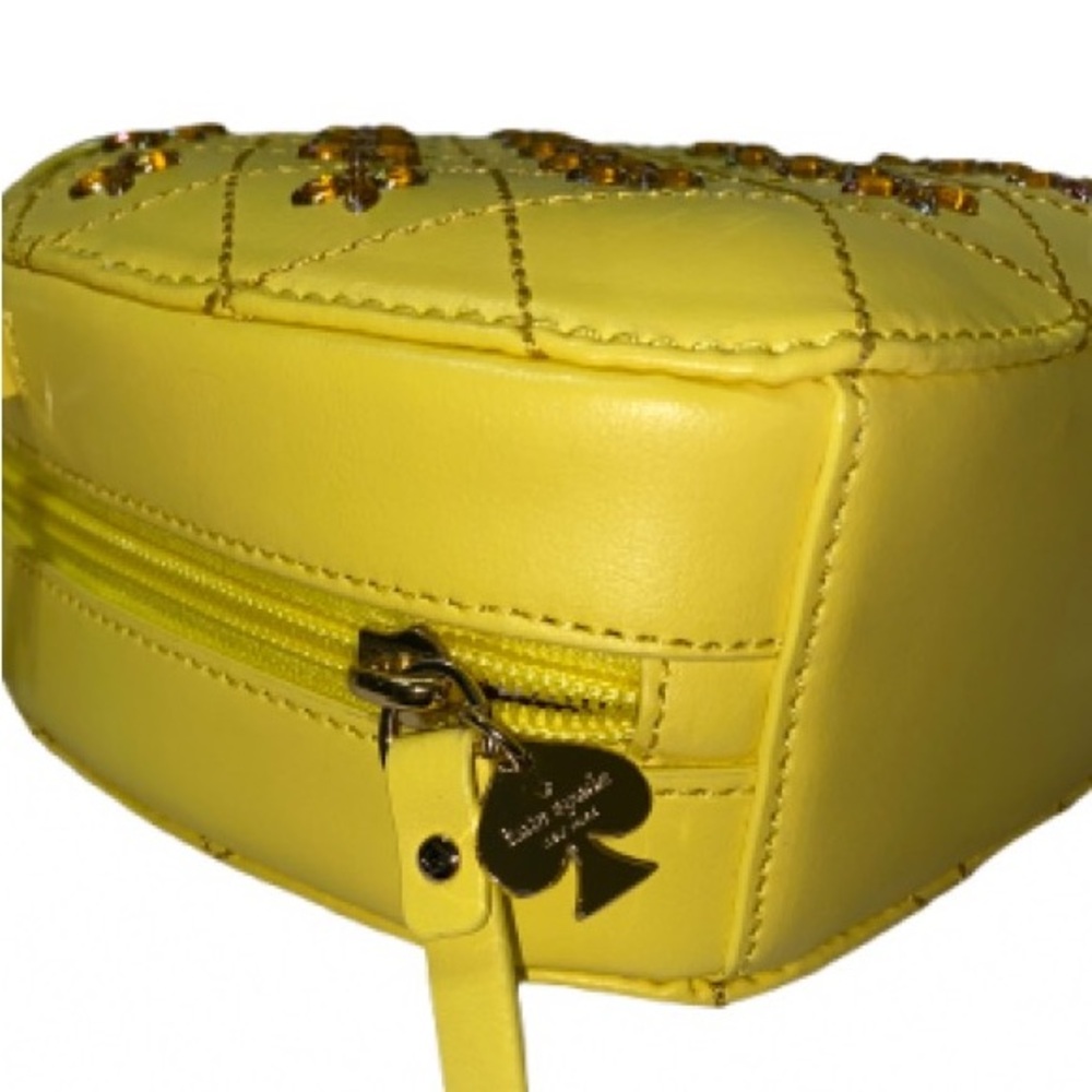 Kate Spade How Refreshing Pineapple Crossbody Bag leather 14 k gold plate - Picture 7 of 8